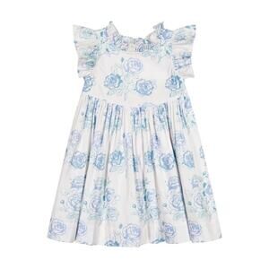 Petit Peony Rose Ruffle Neck Dress